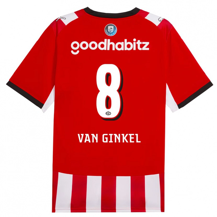 Danxen Damen Marco Van Ginkel #8 Rot Weiß Schwarz Heimtrikot Trikot 2026/27 T-Shirt