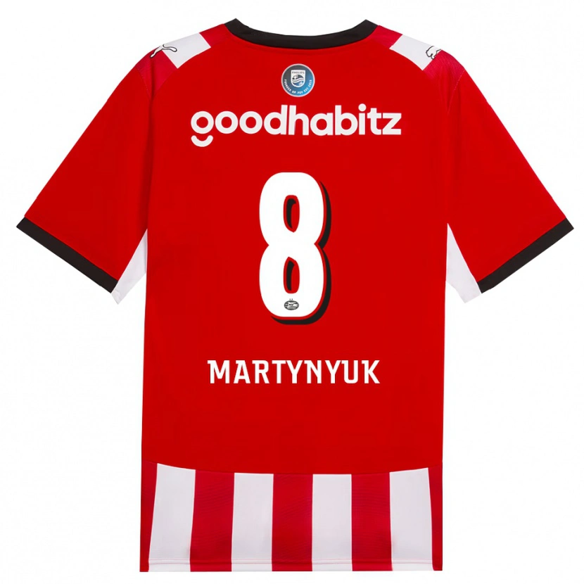 Danxen Damen Anton Martynyuk #8 Rot Weiß Schwarz Heimtrikot Trikot 2026/27 T-Shirt