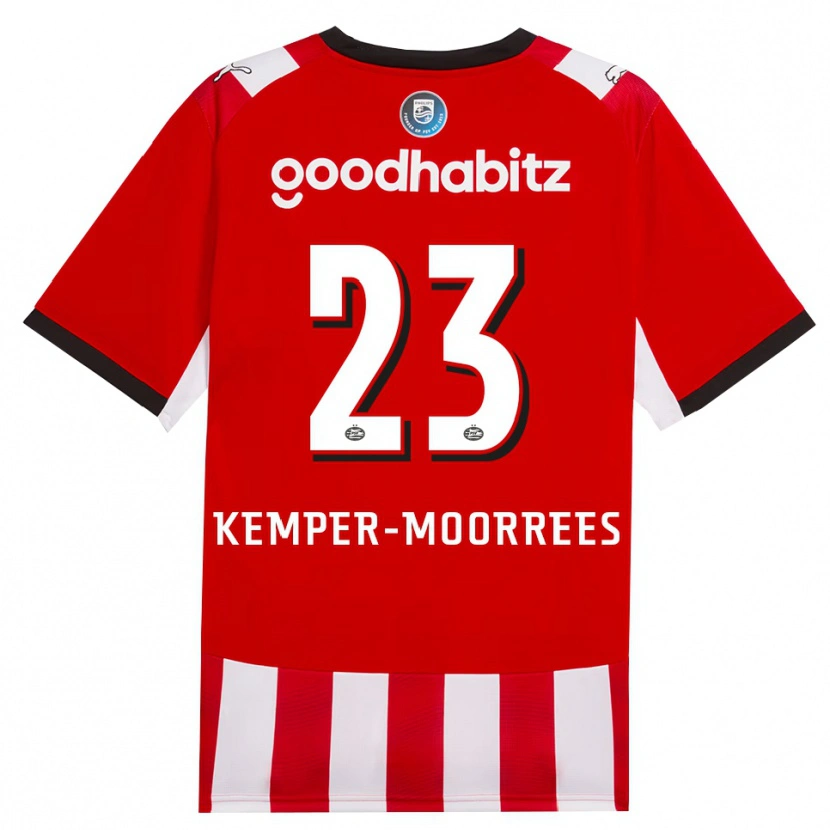 Danxen Damen Myrthe Kemper-Moorrees #23 Rot Weiß Schwarz Heimtrikot Trikot 2026/27 T-Shirt
