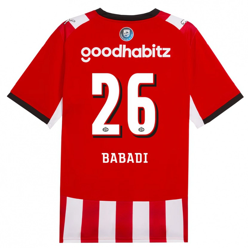 Danxen Damen Isaac Babadi #26 Rot Weiß Schwarz Heimtrikot Trikot 2026/27 T-Shirt