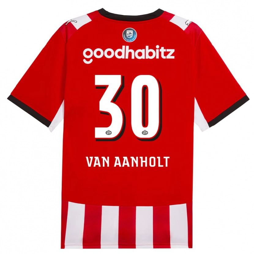 Danxen Damen Patrick Van Aanholt #30 Rot Weiß Schwarz Heimtrikot Trikot 2026/27 T-Shirt