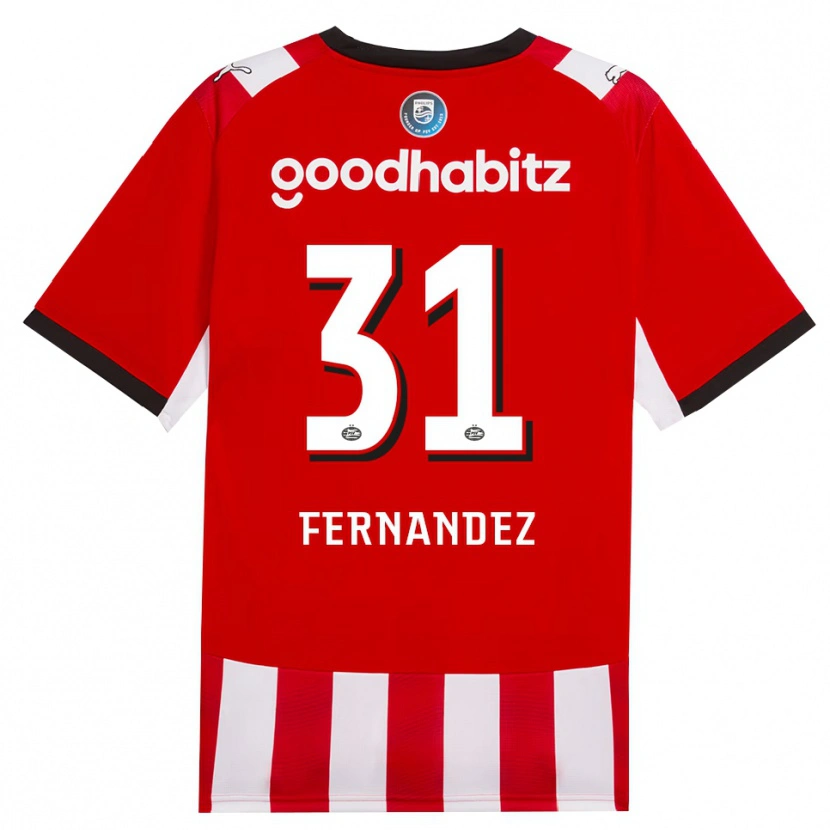 Danxen Damen Noah Fernandez #31 Rot Weiß Schwarz Heimtrikot Trikot 2026/27 T-Shirt