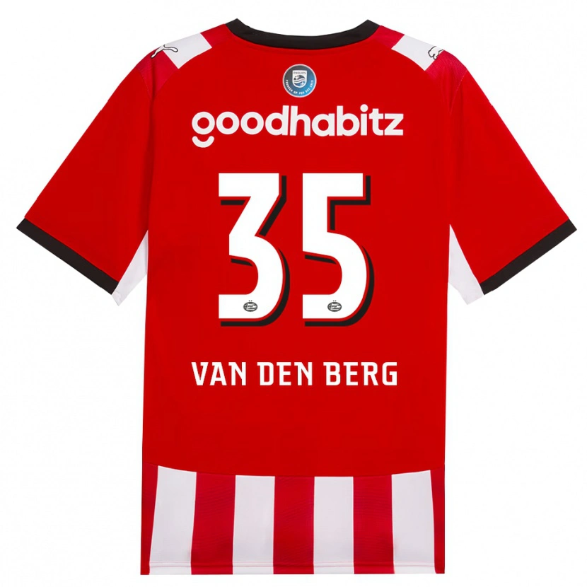 Danxen Damen Joël Van Den Berg #35 Rot Weiß Schwarz Heimtrikot Trikot 2026/27 T-Shirt