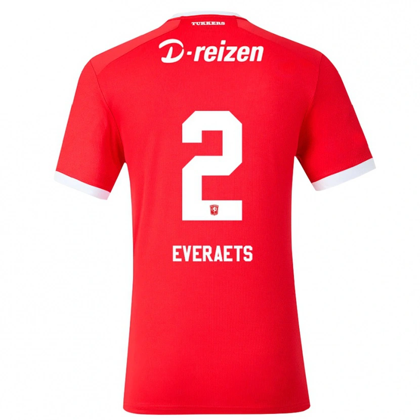 Danxen Damen Kim Everaets #2 Rot Weiß Heimtrikot Trikot 2026/27 T-Shirt