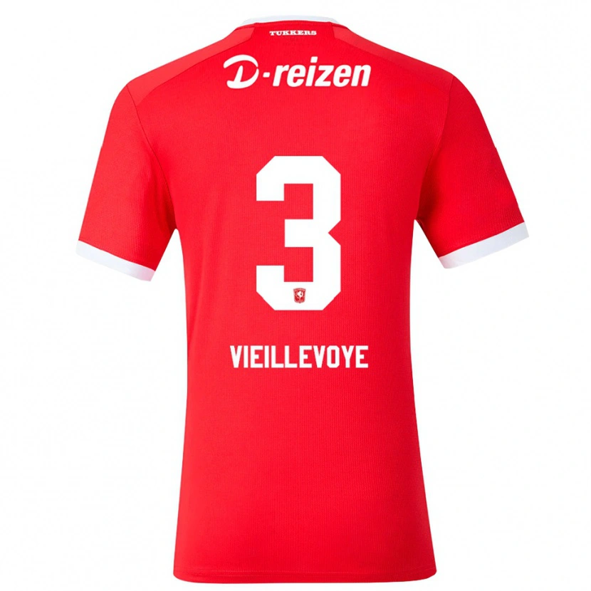 Danxen Damen Luka Vieillevoye #3 Rot Weiß Heimtrikot Trikot 2026/27 T-Shirt