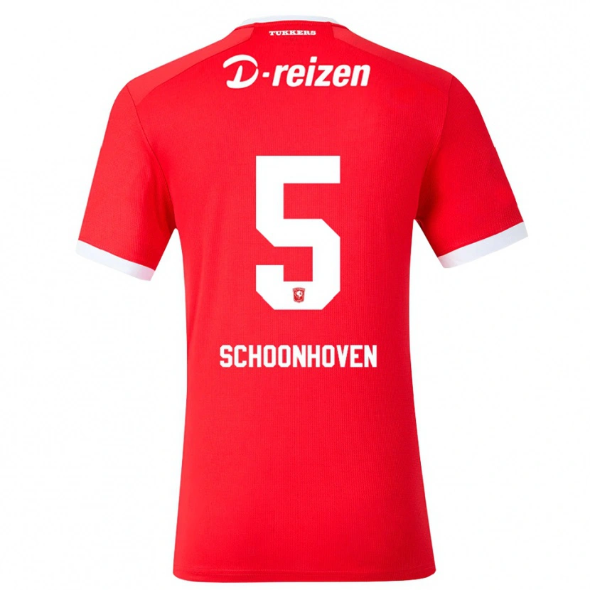 Danxen Damen Roman Schoonhoven #5 Rot Weiß Heimtrikot Trikot 2026/27 T-Shirt