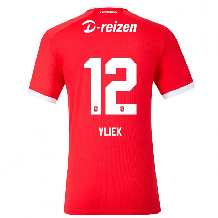 Danxen Damen Leonie Vliek #12 Rot Weiß Heimtrikot Trikot 2026/27 T-Shirt