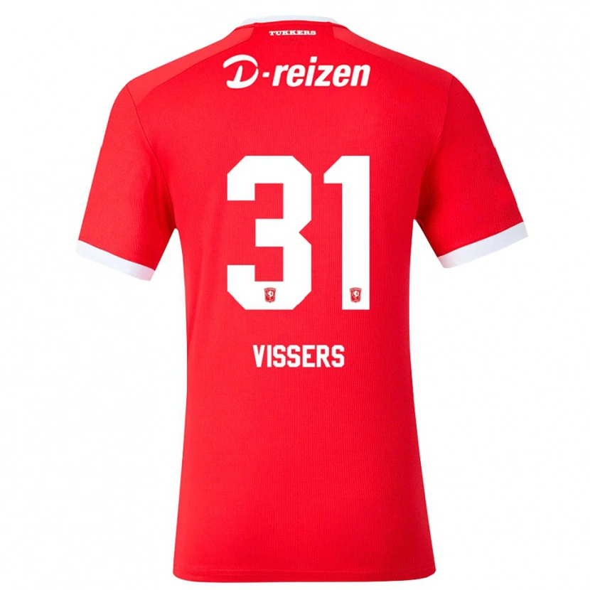 Danxen Damen Kiki Vissers #31 Rot Weiß Heimtrikot Trikot 2026/27 T-Shirt