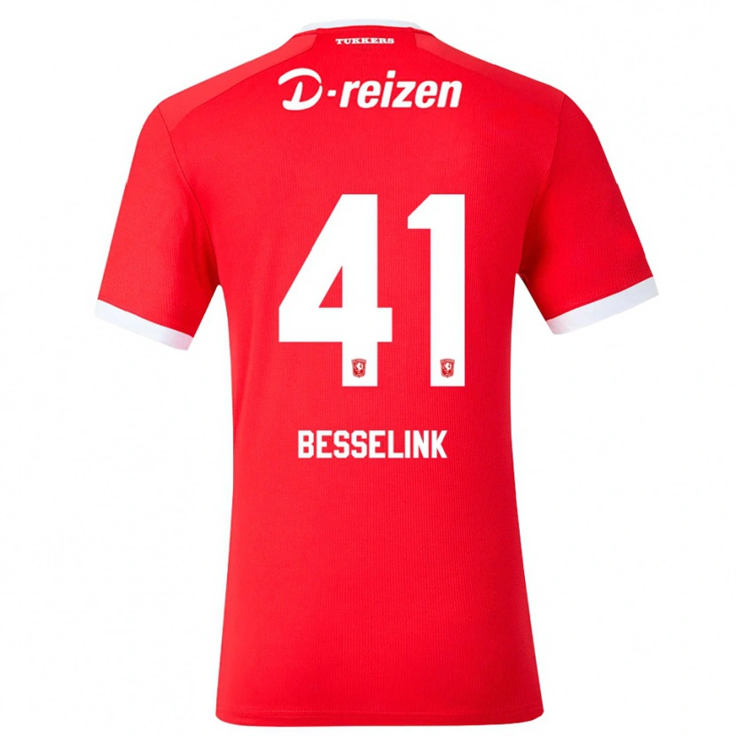 Danxen Damen Gijs Besselink #41 Rot Weiß Heimtrikot Trikot 2026/27 T-Shirt