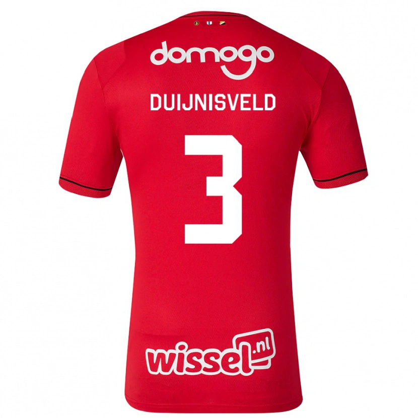 Danxen Damen Owen Duijnisveld #3 Rot Weiß Schwarz Heimtrikot Trikot 2026/27 T-Shirt