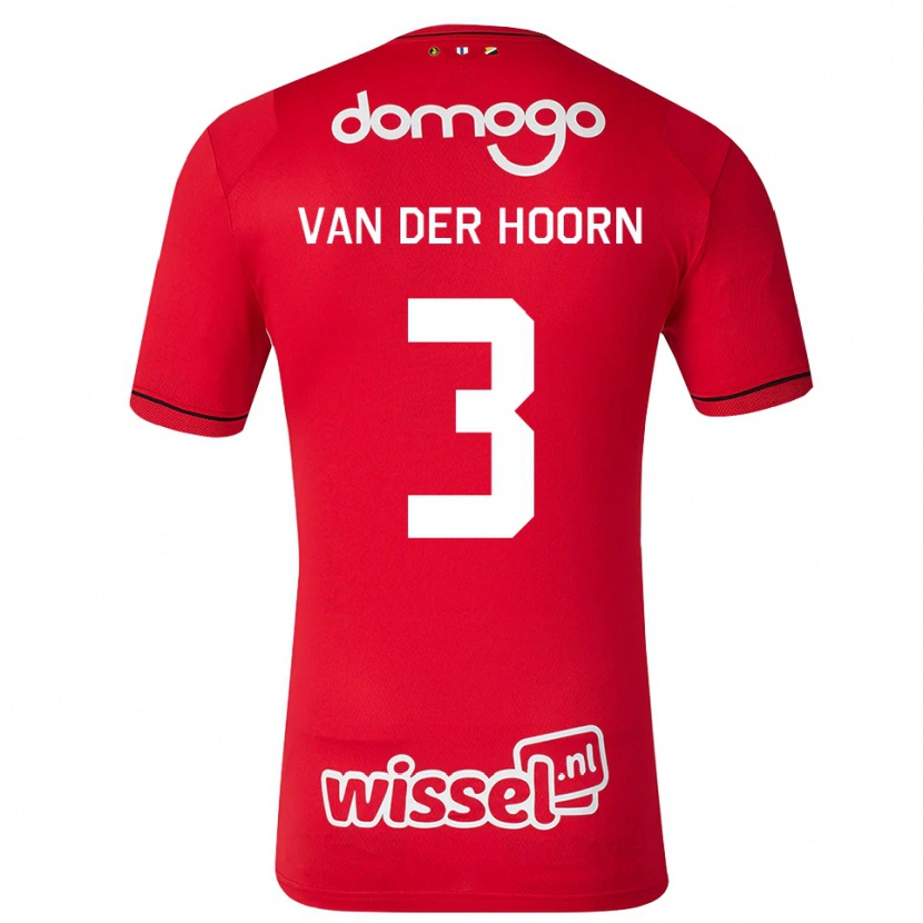 Danxen Damen Mike Van Der Hoorn #3 Rot Weiß Schwarz Heimtrikot Trikot 2026/27 T-Shirt
