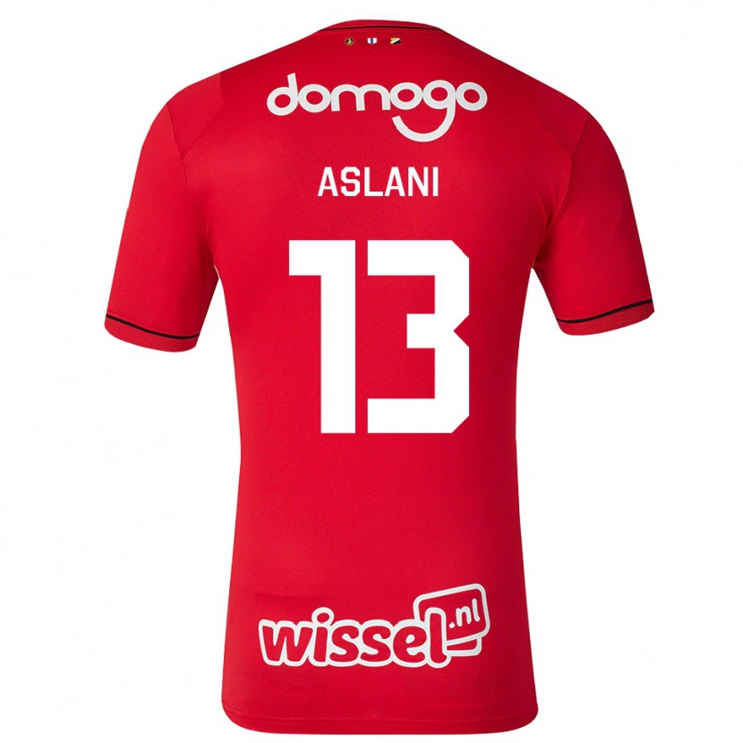 Danxen Damen Abdullah Aslani #13 Rot Weiß Schwarz Heimtrikot Trikot 2026/27 T-Shirt