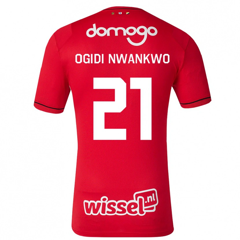Danxen Damen Neville Ogidi Nwankwo #21 Rot Weiß Schwarz Heimtrikot Trikot 2026/27 T-Shirt