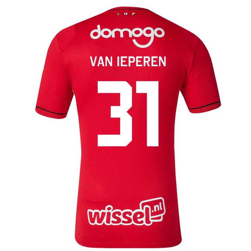 Danxen Damen Julius Van Ieperen #31 Rot Weiß Schwarz Heimtrikot Trikot 2026/27 T-Shirt