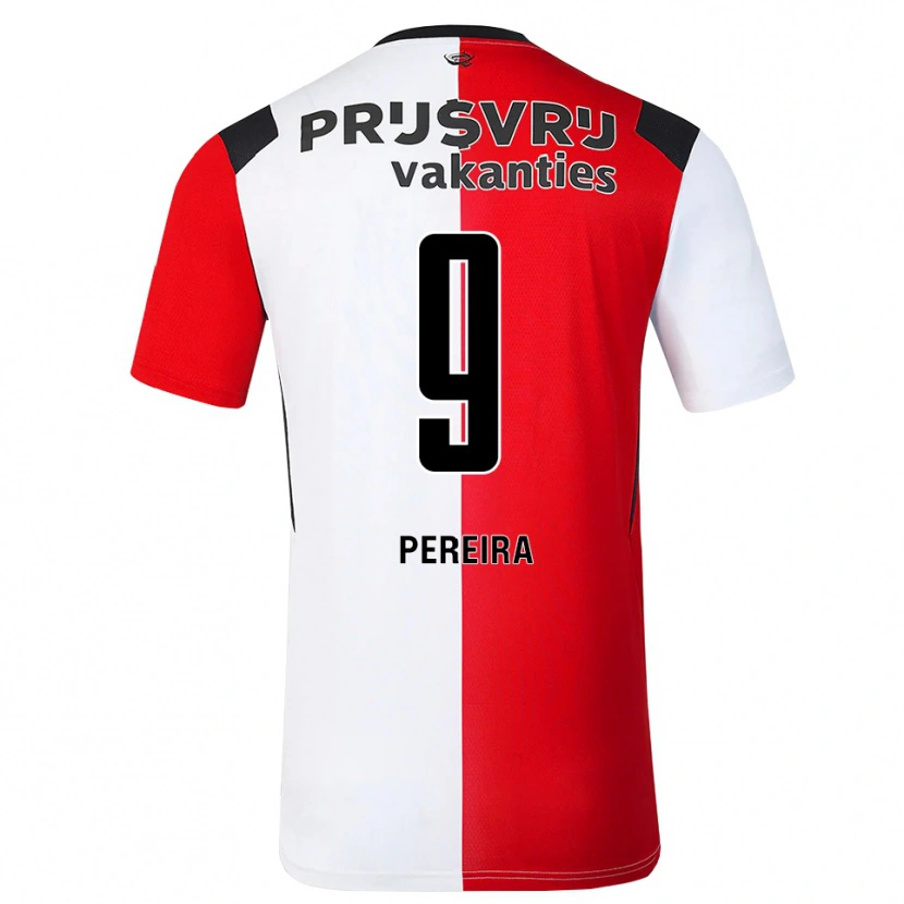 Danxen Damen Danilo Pereira #9 Rot Weiß Schwarz Heimtrikot Trikot 2026/27 T-Shirt
