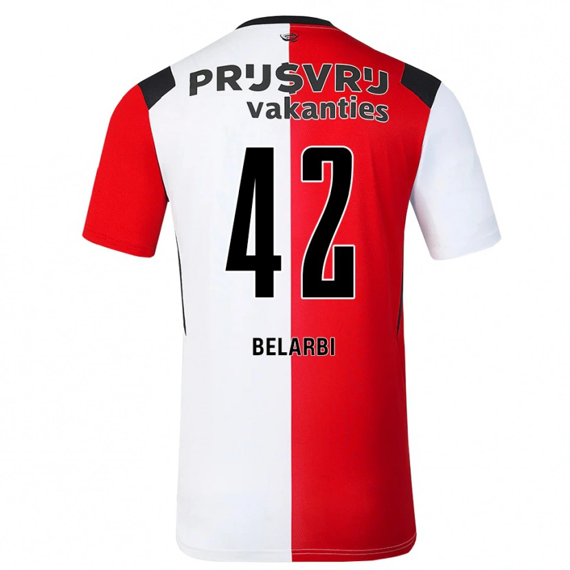 Danxen Damen Abdel Belarbi #42 Rot Weiß Schwarz Heimtrikot Trikot 2026/27 T-Shirt