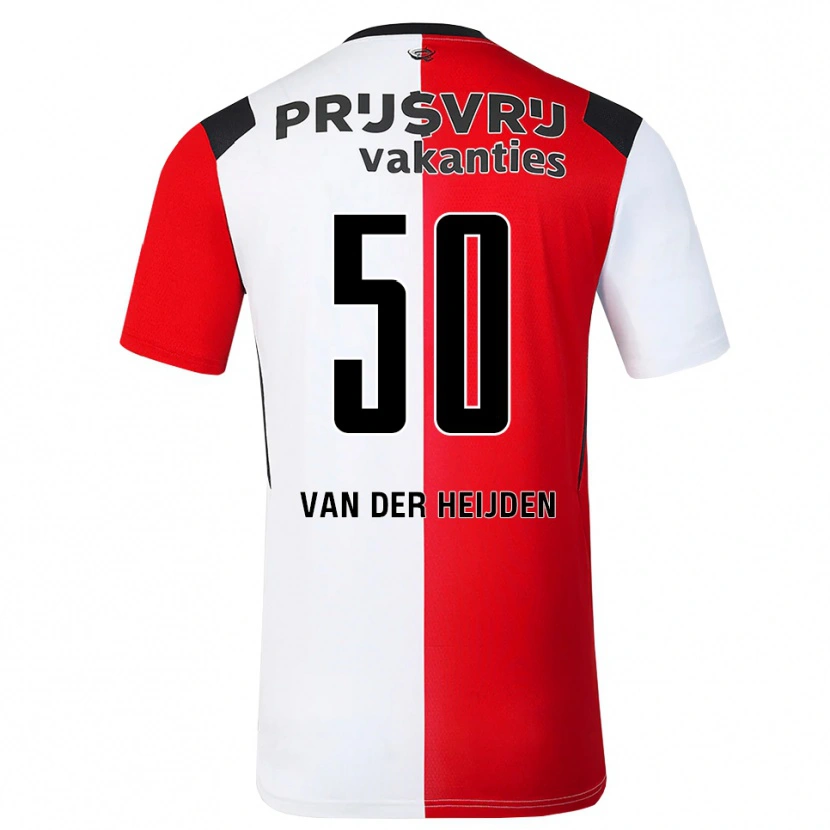 Danxen Damen Delano Van Der Heijden #50 Rot Weiß Schwarz Heimtrikot Trikot 2026/27 T-Shirt