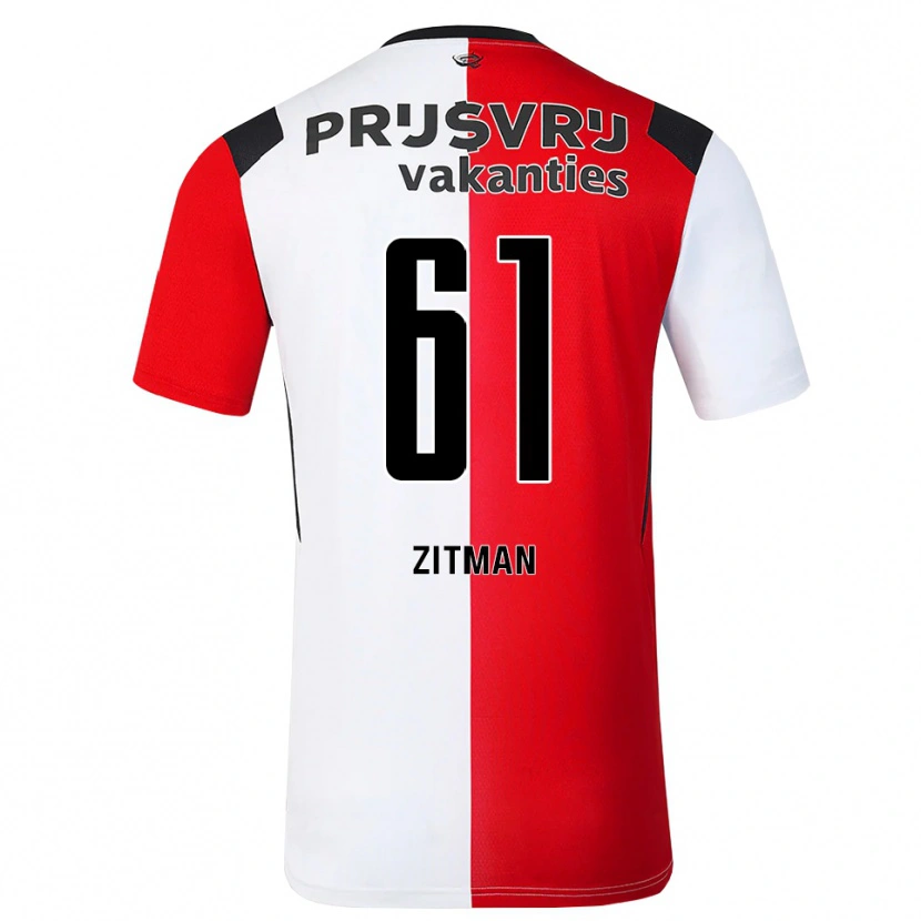 Danxen Damen Sven Zitman #61 Rot Weiß Schwarz Heimtrikot Trikot 2026/27 T-Shirt