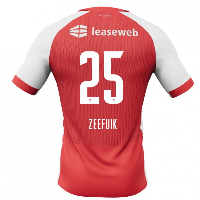 Danxen Damen Lequincio Zeefuik #25 Rot Weiß Schwarz Heimtrikot Trikot 2026/27 T-Shirt