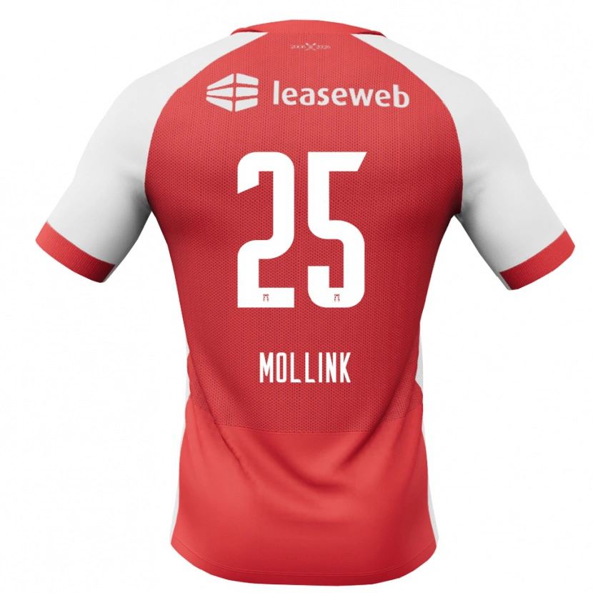 Danxen Damen Yaël Mollink #25 Rot Weiß Schwarz Heimtrikot Trikot 2026/27 T-Shirt