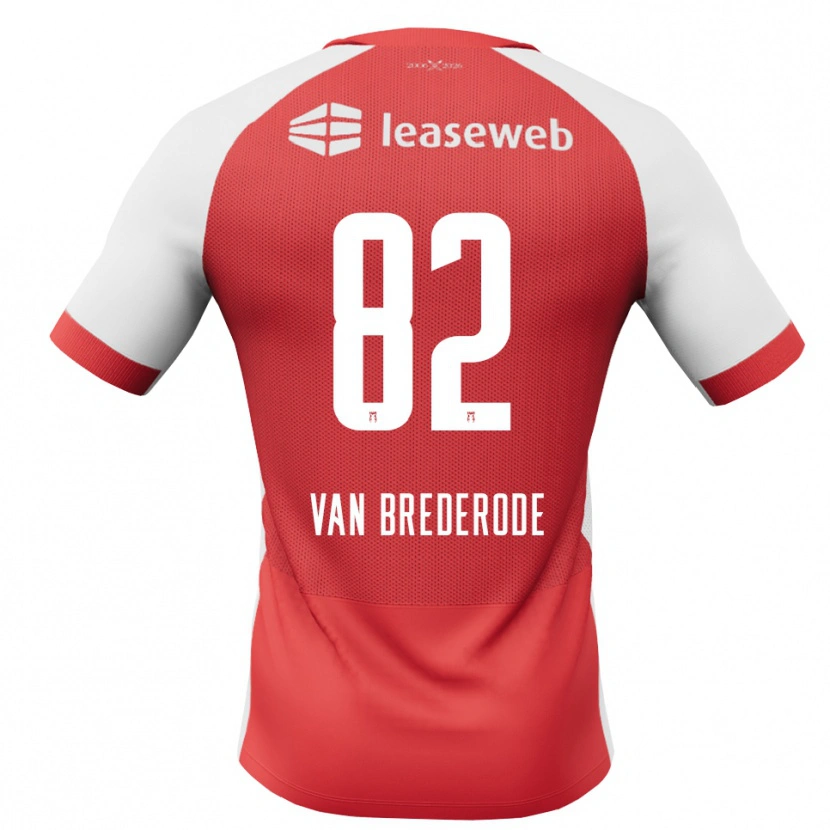 Danxen Damen Myron Van Brederode #82 Rot Weiß Schwarz Heimtrikot Trikot 2026/27 T-Shirt