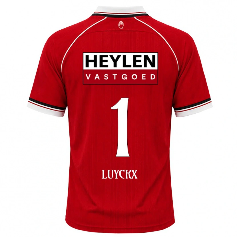 Danxen Damen Vic Luyckx #1 Rot Weiß Schwarz Heimtrikot Trikot 2026/27 T-Shirt