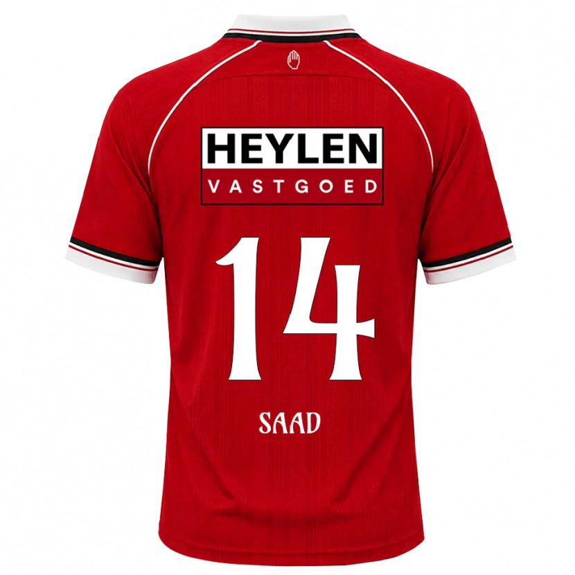 Danxen Damen Jabir Saad #14 Rot Weiß Schwarz Heimtrikot Trikot 2026/27 T-Shirt