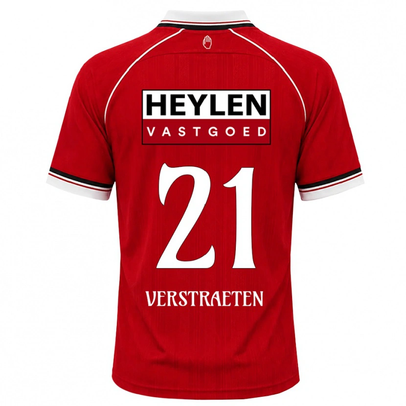 Danxen Damen Andreas Verstraeten #21 Rot Weiß Schwarz Heimtrikot Trikot 2026/27 T-Shirt
