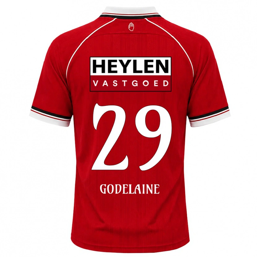 Danxen Damen Jeff Godelaine #29 Rot Weiß Schwarz Heimtrikot Trikot 2026/27 T-Shirt