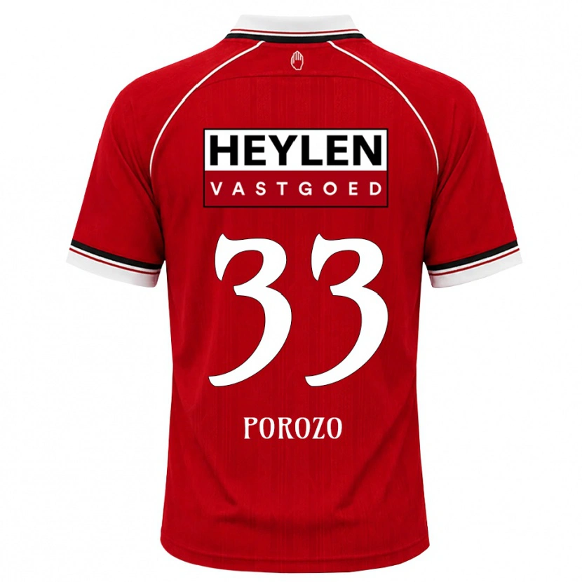 Danxen Damen Snayder Porozo #33 Rot Weiß Schwarz Heimtrikot Trikot 2026/27 T-Shirt