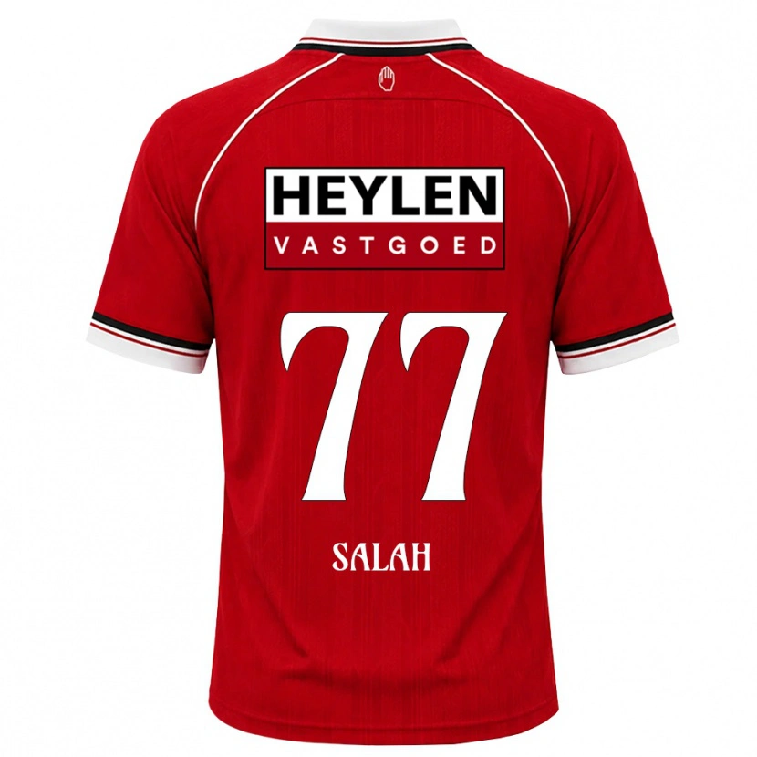 Danxen Damen Ibrahim Salah #77 Rot Weiß Schwarz Heimtrikot Trikot 2026/27 T-Shirt