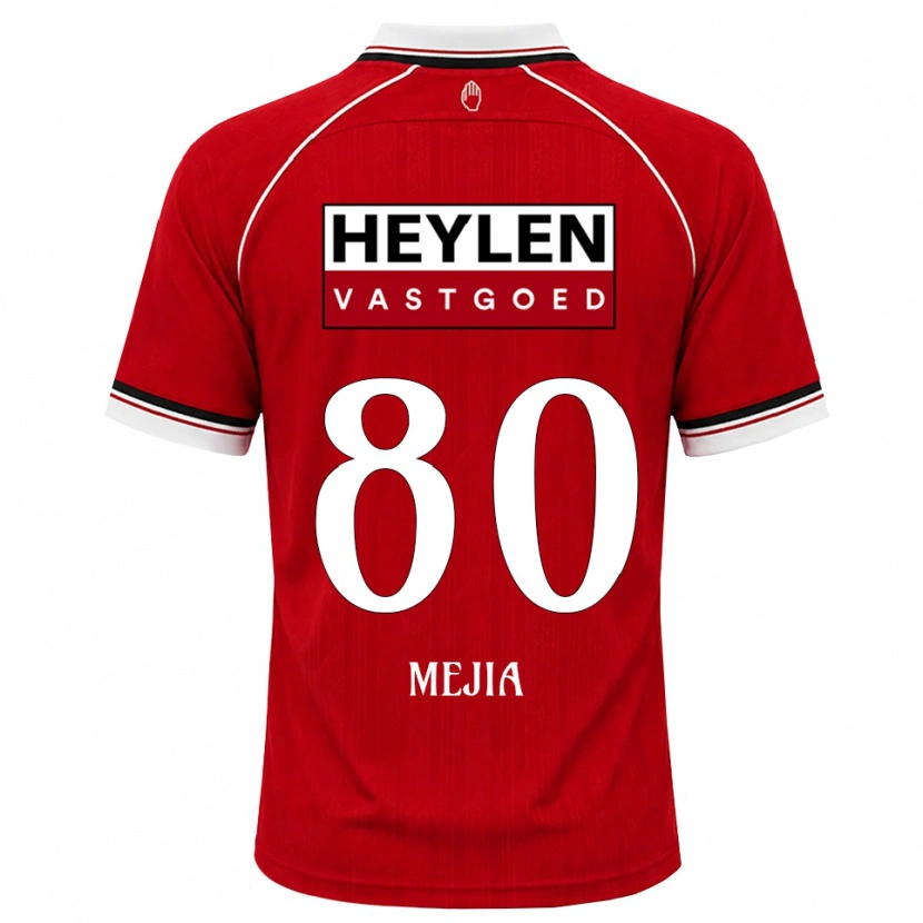 Danxen Damen Carlos Mejia #80 Rot Weiß Schwarz Heimtrikot Trikot 2026/27 T-Shirt
