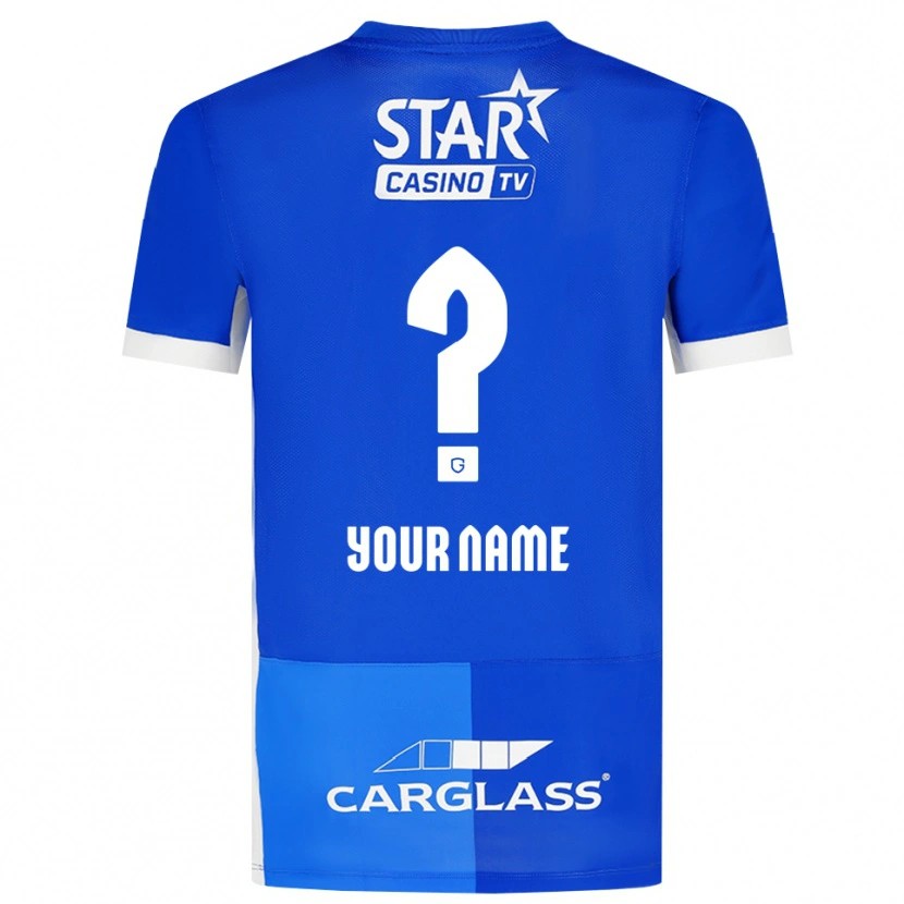 Danxen Damen Ihren Namen #0 Mittelblau Königlichblau Weiß Heimtrikot Trikot 2026/27 T-Shirt