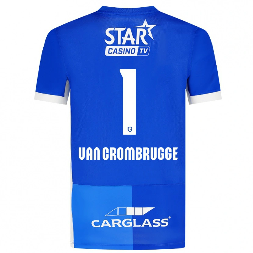 Danxen Damen Hendrik Van Crombrugge #1 Mittelblau Königlichblau Weiß Heimtrikot Trikot 2026/27 T-Shirt