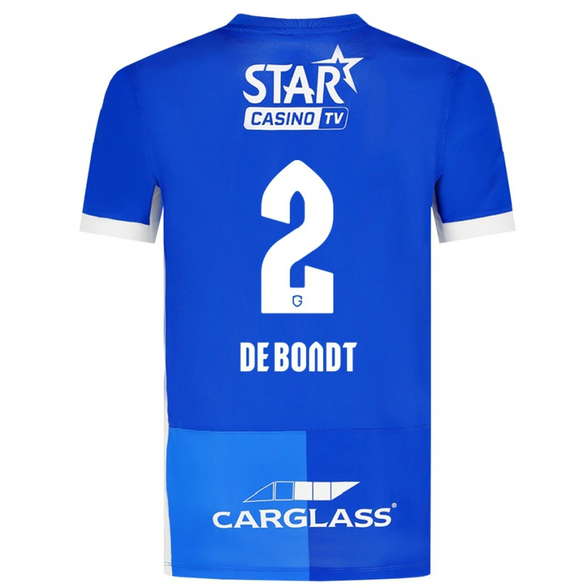 Danxen Damen Marith De Bondt #2 Mittelblau Königlichblau Weiß Heimtrikot Trikot 2026/27 T-Shirt