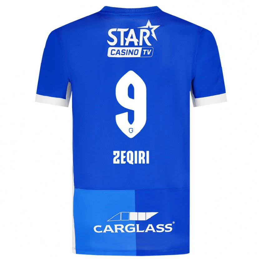 Danxen Damen Andi Zeqiri #9 Mittelblau Königlichblau Weiß Heimtrikot Trikot 2026/27 T-Shirt