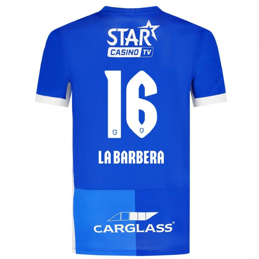 Danxen Damen Yonni La Barbera #16 Mittelblau Königlichblau Weiß Heimtrikot Trikot 2026/27 T-Shirt