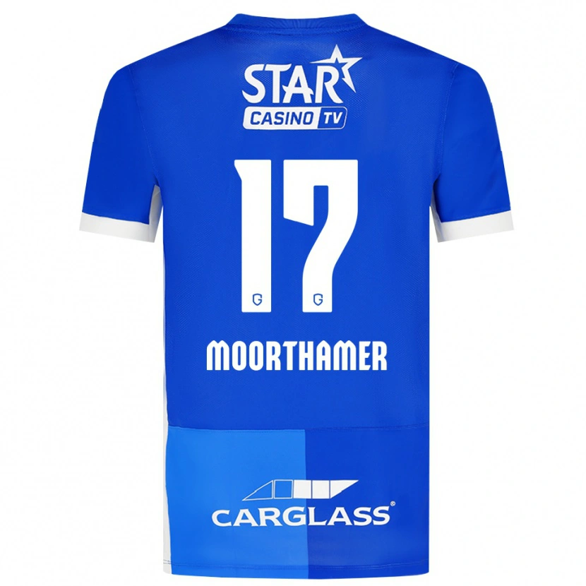 Danxen Damen Tinus Moorthamer #17 Mittelblau Königlichblau Weiß Heimtrikot Trikot 2026/27 T-Shirt