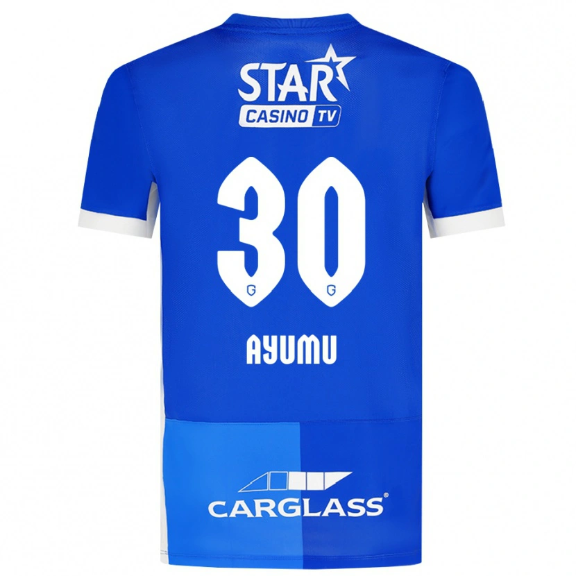 Danxen Damen Ayumu Yokoyama #30 Mittelblau Königlichblau Weiß Heimtrikot Trikot 2026/27 T-Shirt