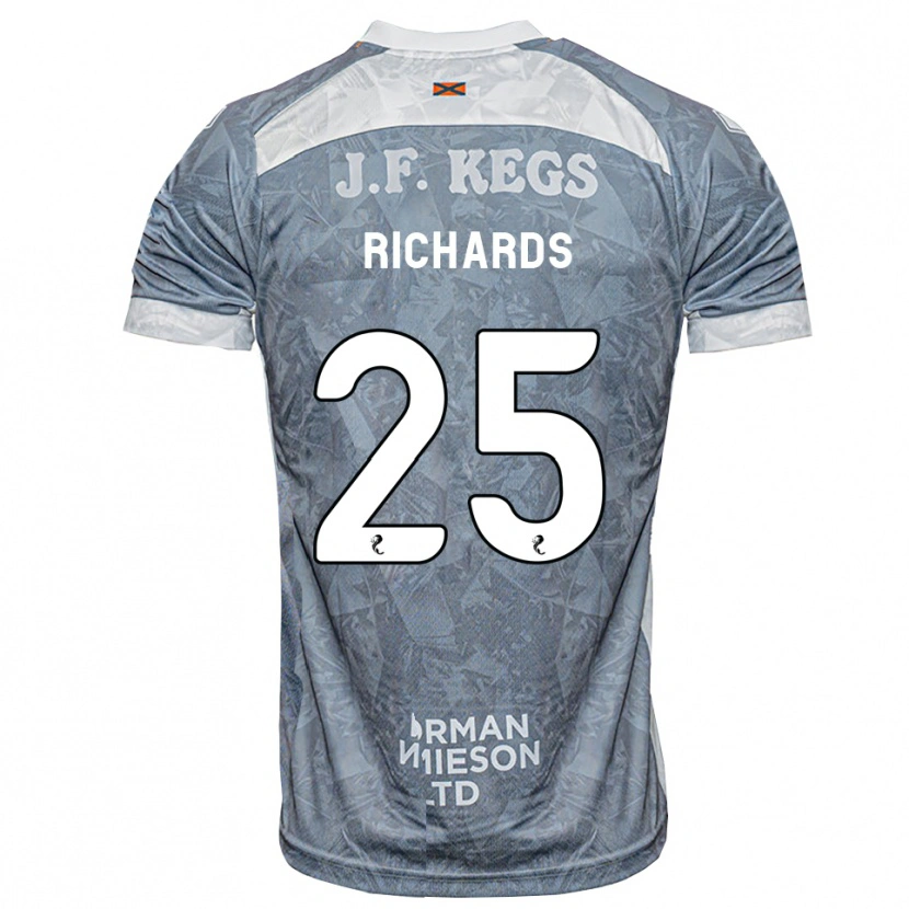 Danxen Damen Dave Richards #25 Hellgrau Auswärtstrikot Trikot 2026/27 T-Shirt