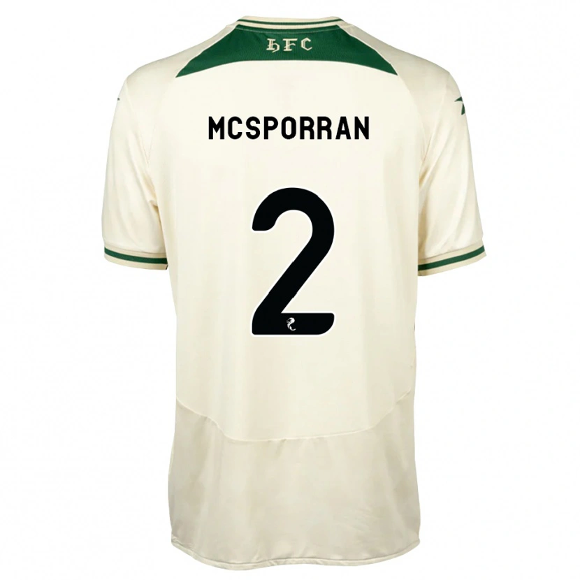 Danxen Damen Arran Mcsporran #2 Weiß Waldgrün Auswärtstrikot Trikot 2026/27 T-Shirt
