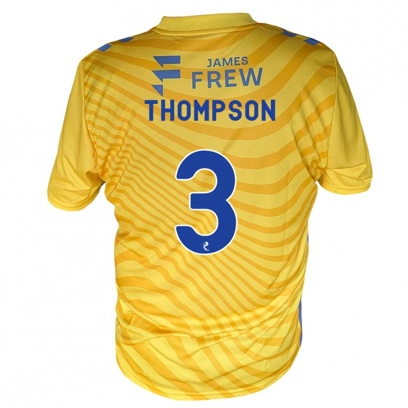 Danxen Damen Dominic Thompson #3 Königsblau Gelb Auswärtstrikot Trikot 2026/27 T-Shirt