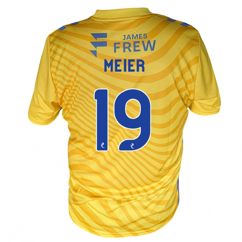 Danxen Damen Jonathan Meier #19 Königsblau Gelb Auswärtstrikot Trikot 2026/27 T-Shirt