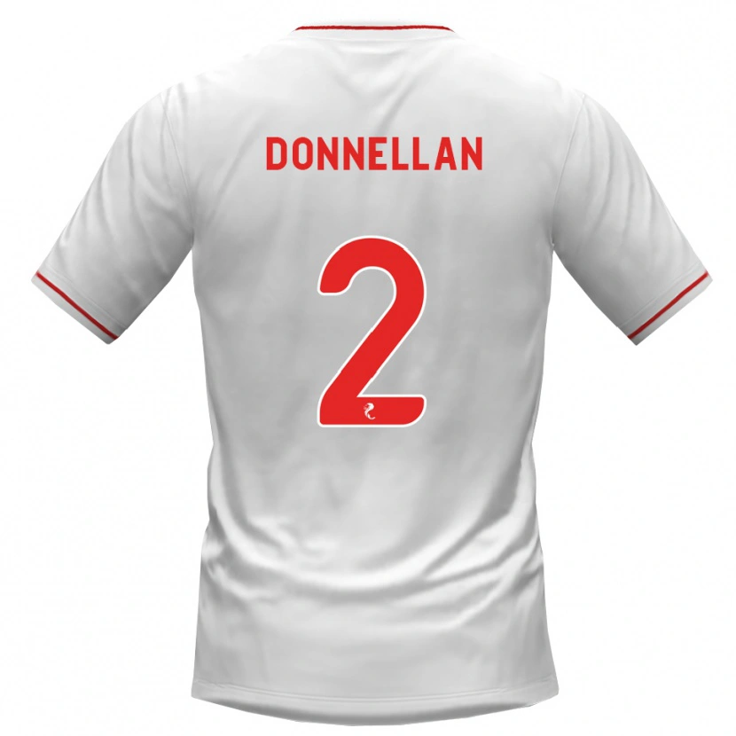Danxen Damen Shaun Donnellan #2 Weiß Rot Auswärtstrikot Trikot 2026/27 T-Shirt