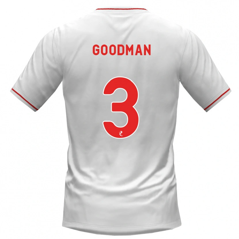 Danxen Damen Mya Goodman #3 Weiß Rot Auswärtstrikot Trikot 2026/27 T-Shirt