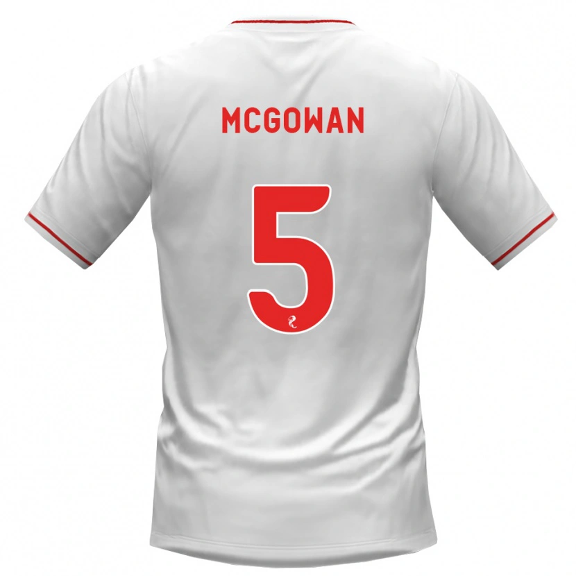 Danxen Damen Ryan Mcgowan #5 Weiß Rot Auswärtstrikot Trikot 2026/27 T-Shirt