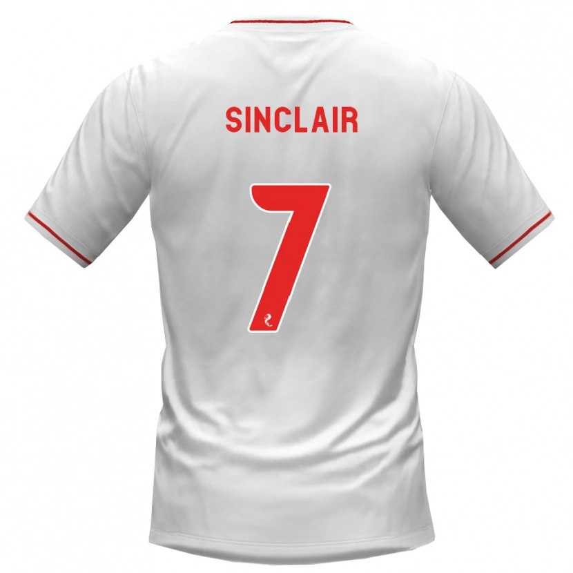 Danxen Damen Tyrese Sinclair #7 Weiß Rot Auswärtstrikot Trikot 2026/27 T-Shirt