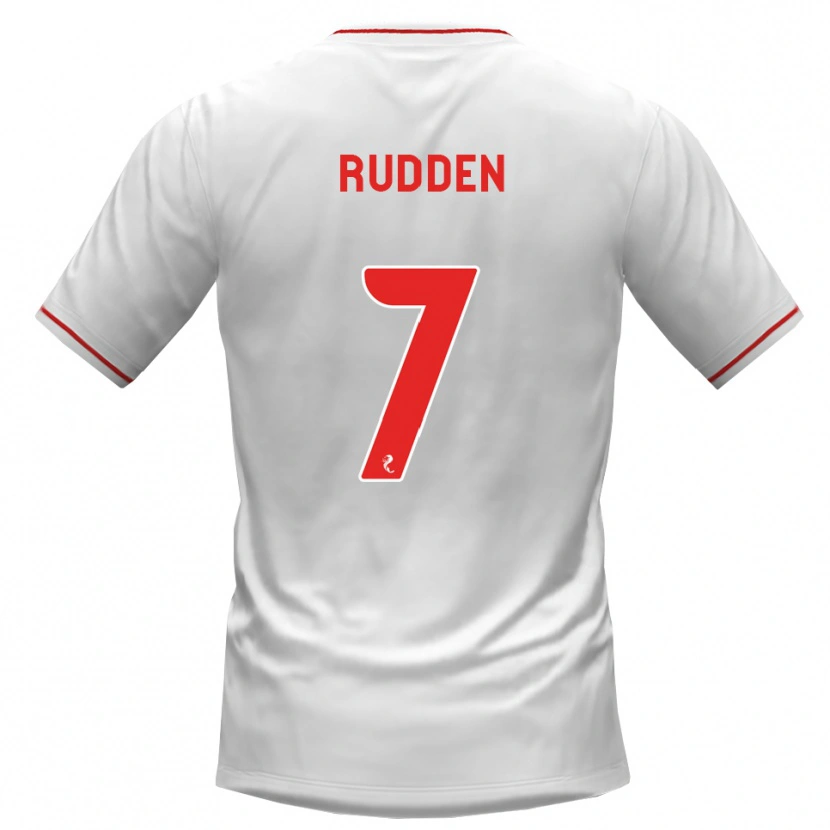 Danxen Damen Zak Rudden #7 Weiß Rot Auswärtstrikot Trikot 2026/27 T-Shirt
