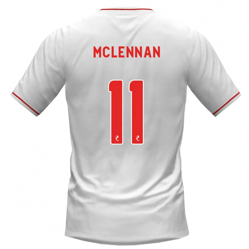 Danxen Damen Connor Mclennan #11 Weiß Rot Auswärtstrikot Trikot 2026/27 T-Shirt
