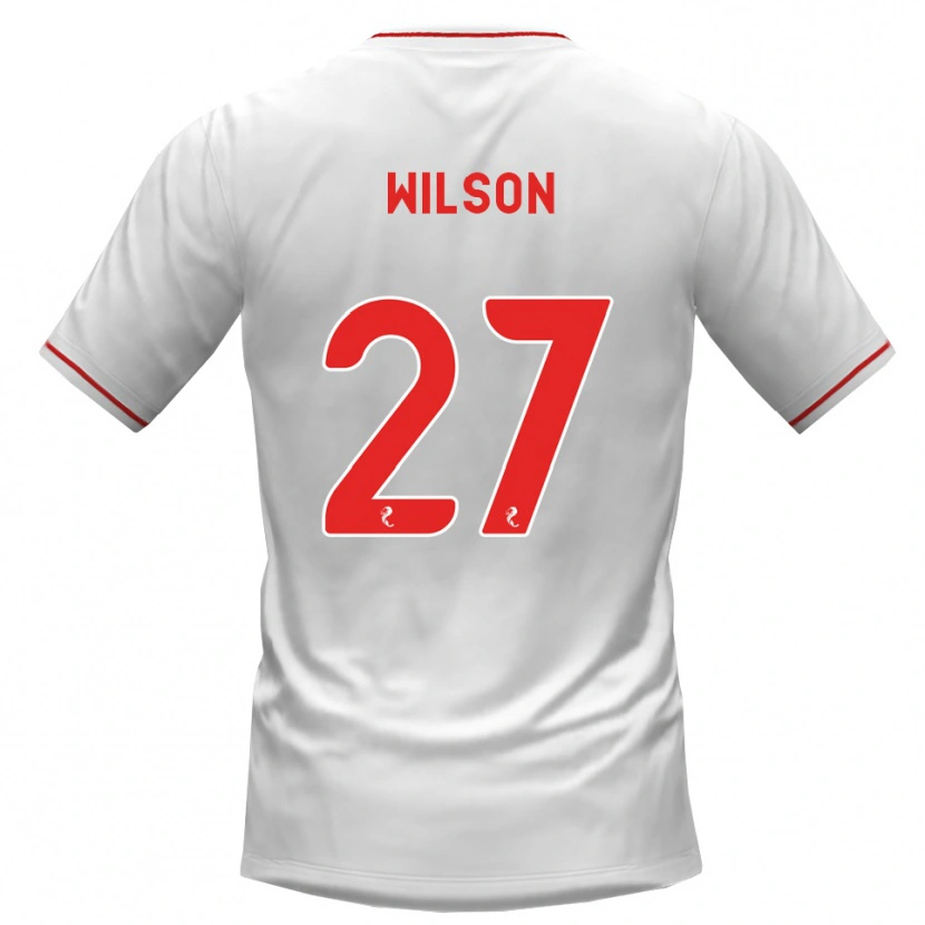 Danxen Damen Danny Wilson #27 Weiß Rot Auswärtstrikot Trikot 2026/27 T-Shirt